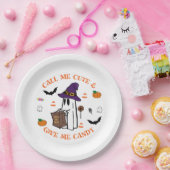 キャンディ幽霊パーティープレート ペーパープレート (パーティー)