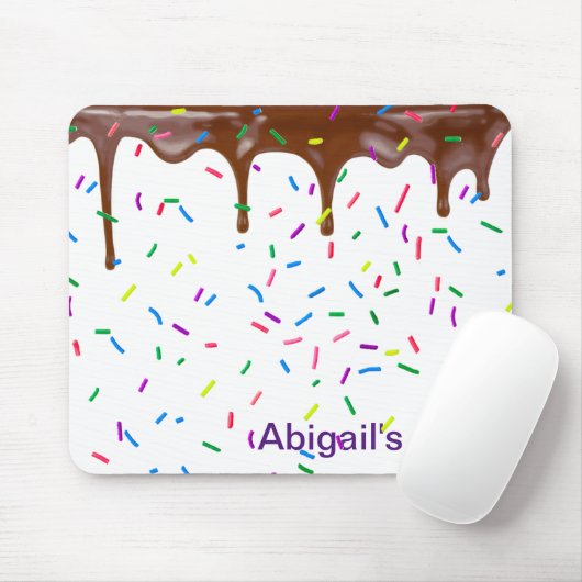 キャンディ振りかけ及びチョコレートアイシング マウスパッド (マウス)