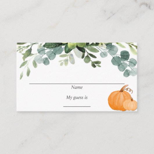 キャンディ推測ゲームカード エンクロージャーカード (正面)