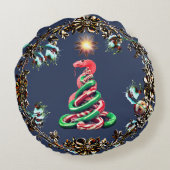 キャンディ杖スネークピロー ラウンドクッション (裏面)