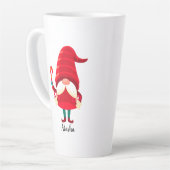 キャンディ格言を持つクリスマス カフェラテマグ (左アングル)