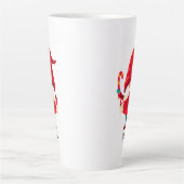 キャンディ格言を持つクリスマス カフェラテマグ (正面)