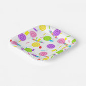 キャンディ棒つきキャンデースウィートお祝い ペーパープレート (傾斜あり)