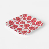 キャンディ棒つきキャンデースウィートキャンディ棒つきキャンデーパーティー ペーパープレート (傾斜あり)