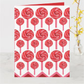 キャンディ棒つきキャンデースウィートキャンディ棒つきキャンデー カード (黄色い花)