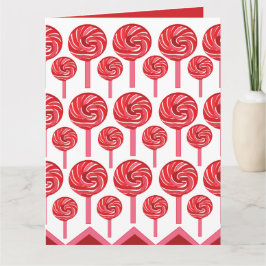 キャンディ棒つきキャンデースウィートキャンディ棒つきキャンデー カード