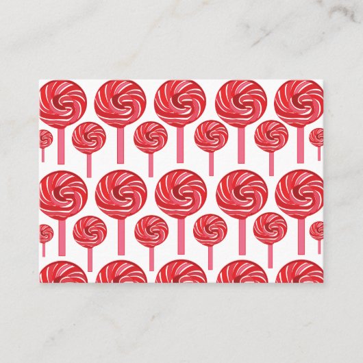 キャンディ棒つきキャンデースウィートキャンディ棒つきキャンデー 名刺 (正面)