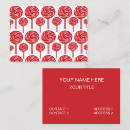 キャンディ棒つきキャンデースウィートキャンディ棒つきキャンデー 名刺