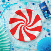 キャンディ渦巻形のル ペーパープレート (パーティー)