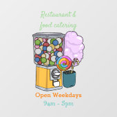 キャンディ漫画イラストレーション ウィンドウサイン (シート)