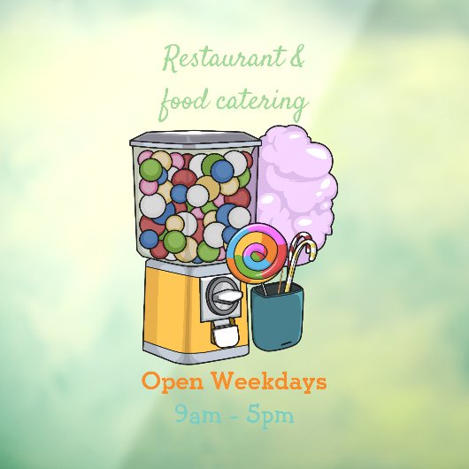 キャンディ漫画イラストレーション ウィンドウサイン (シート3)