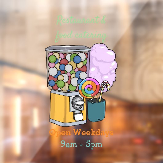 キャンディ漫画イラストレーション ウィンドウサイン (シート2)