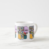 キャンディ漫画イラストレーション エスプレッソカップ (正面右)