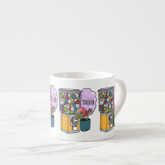 キャンディ漫画イラストレーション エスプレッソカップ (正面右)