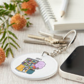 キャンディ漫画イラストレーション キーホルダー (正面右)