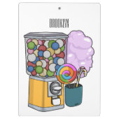 キャンディ漫画イラストレーション クリップボード (裏面)