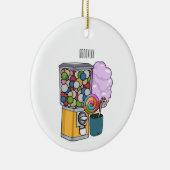 キャンディ漫画イラストレーション セラミックオーナメント (右)