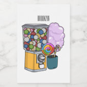 キャンディ漫画イラストレーション フードラベル (シングルラベル)