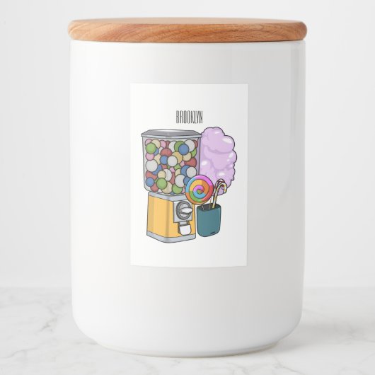 キャンディ漫画イラストレーション フードラベル (正面)