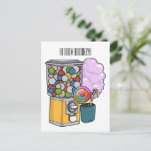 キャンディ漫画イラストレーション ポストカード (スタンド正面)