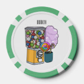 キャンディ漫画イラストレーション ポーカーチップ (裏面)