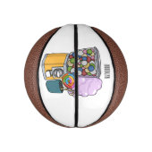 キャンディ漫画イラストレーション ミニバスケットボール (縦)