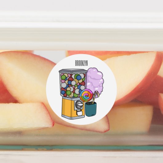 キャンディ漫画イラストレーション ラベル (貼付)