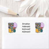 キャンディ漫画イラストレーション ラベル (インサイチュ)