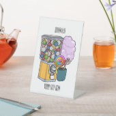 キャンディ漫画イラストレーション 台座サイン (インサイチュ)