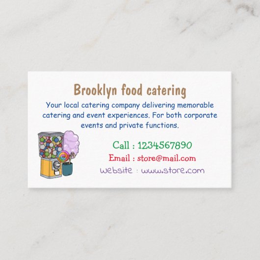 キャンディ漫画イラストレーション 名刺 (正面)