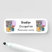 キャンディ漫画イラストレーション 名札 (インサイチュ)