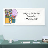 キャンディ漫画イラストレーション 横断幕 (トレードショー)