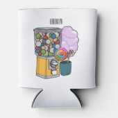 キャンディ漫画イラストレーション 缶クーラー (正面)