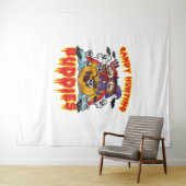 キャンディ狩りバディズハロウィンツインコスチューム タペストリー (インサイチュ(横))