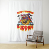 キャンディ狩りバディズハロウィンツインコスチューム タペストリー (インサイチュ)