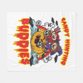 キャンディ狩りバディズハロウィンツインコスチューム フリースブランケット (正面(横))