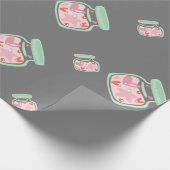 キャンディ瓶のパターン ラッピングペーパー (角)