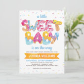 キャンディ男女兼用ランド散水ベビーシャワー サンキューカード (スタンド正面)