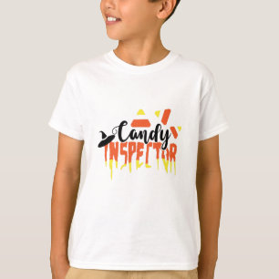 キャンディ監察面白いハロウィーンかわいい Tシャツ
