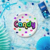 キャンディ紙プレート ペーパープレート (パーティー)