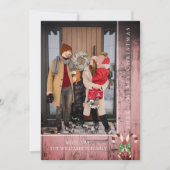 キャンディ素朴キャンズクリスマス |ピンク シーズンカード (正面)