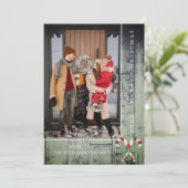 キャンディ素朴キャンズクリスマス |緑のフォトカード シーズンカード (スタンド正面)