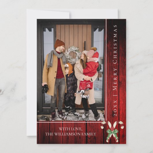 キャンディ素朴キャンズクリスマス |赤 シーズンカード (正面)