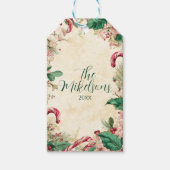 キャンディ素朴ケーンクリスマスパーティー ギフトタグ (正面)