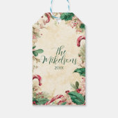 キャンディ素朴ケーンクリスマスパーティー ギフトタグ (裏面)