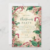 キャンディ素朴ケーンクリスマスパーティー 招待状 (正面)