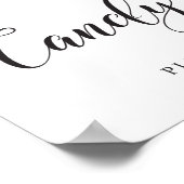 キャンディ結婚バーのサインスイーツバッグポスター ポスター (角)