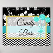 キャンディ結婚バーのサイン、ヴィンテージカメラ ポスター (正面)