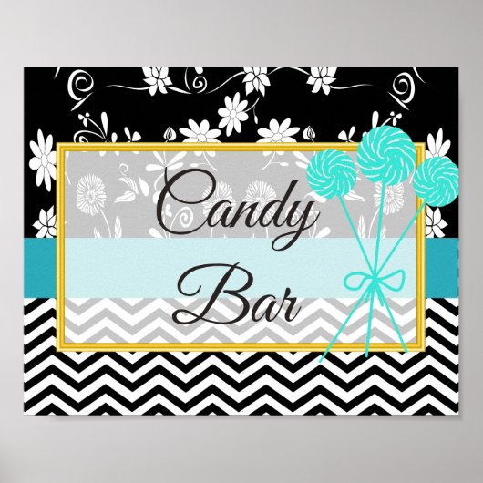 キャンディ結婚バーのサイン、ヴィンテージカメラ ポスター (正面)