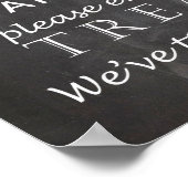 キャンディ結婚バーのサイン – chalkboard ポスター (角)